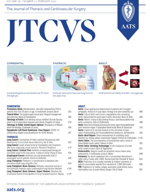 The Journal of Thoracic and Cardiovascular Surgery